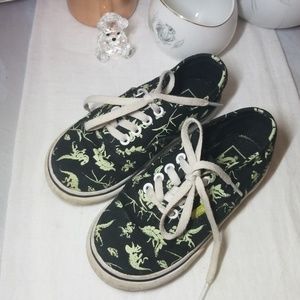 Vans glow in the dark dino shoes